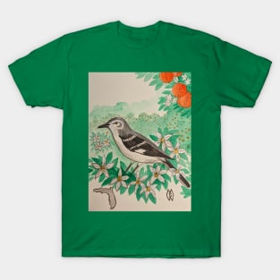 Florida state bird and flower, the mockingbird and orange blossom T-Shirt